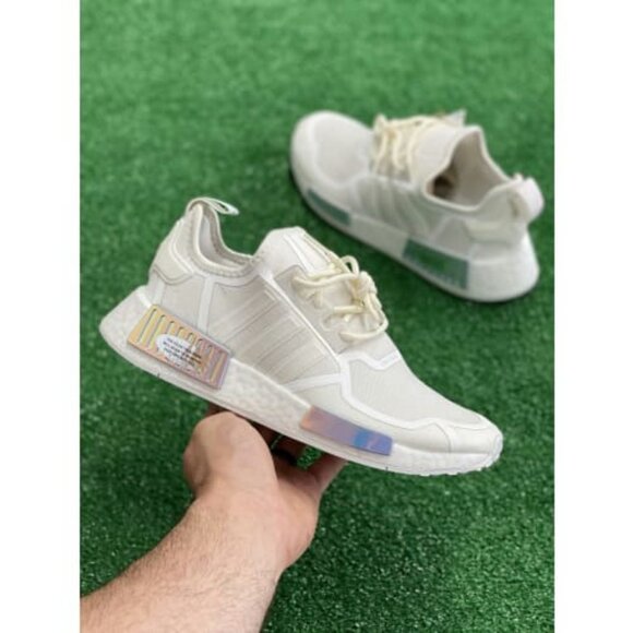 Adidas NMD_R1 J GS Sportswear Shoes White Blue GV7351 NEW Multi Sz